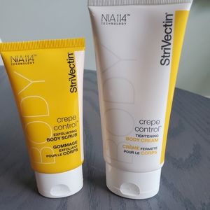 Strivectin Crepe control system body creme and scrub Tracel size 1.7 oz 2.5 oz